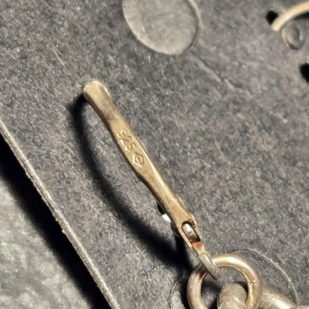 Chain link dangly Sterling Silver Earrings